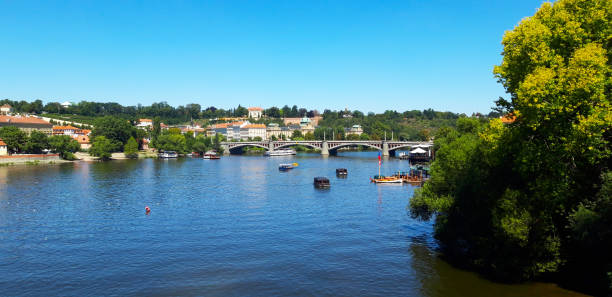 istock Vltava river in Prague, Charles Bridge 1263647941