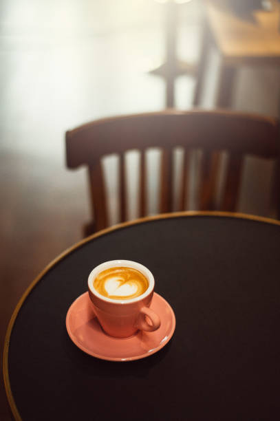 istock Cup of hot latte coffee 1263647949