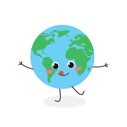 Funny Cartoon Earth Planet Character Stock Illustration - Download Image  Now - Insanity, Planet Earth, Anthropomorphic Smiley Face - iStock