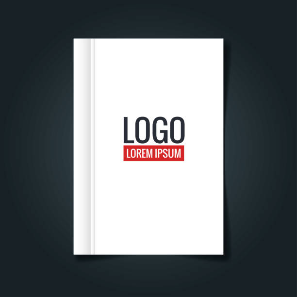 istock corporate identity branding mockup, mockup with book of cover white 1263654594