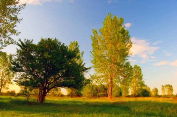 istock Oil landscape painting 1263668636