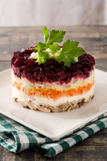 istock Traditional Russian herring salad 1263674259