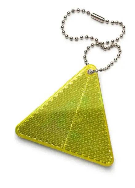 Photo of Yellow pedestrian safety reflector