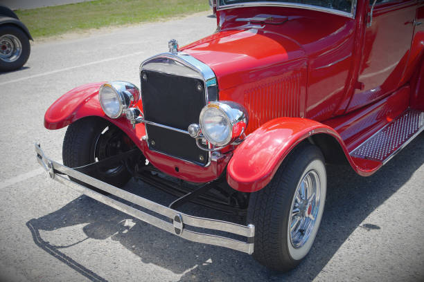 istock red old car vintage classic vehicle retro automobile 1263682774