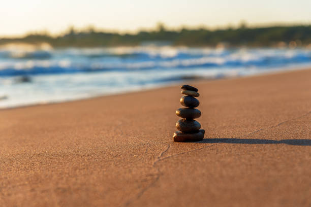 istock Stones Balance at beautiful sinrise. 1263684546