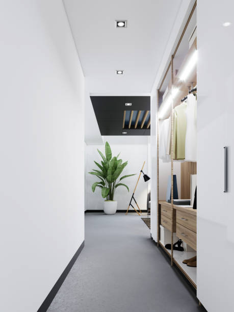 istock Hallway corridor with wardrobe in the apartment. 1263690597