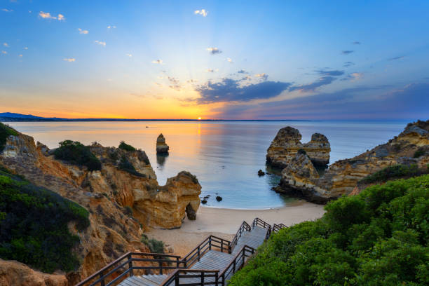 istock View of Camilo beach at sunrise 1263690621