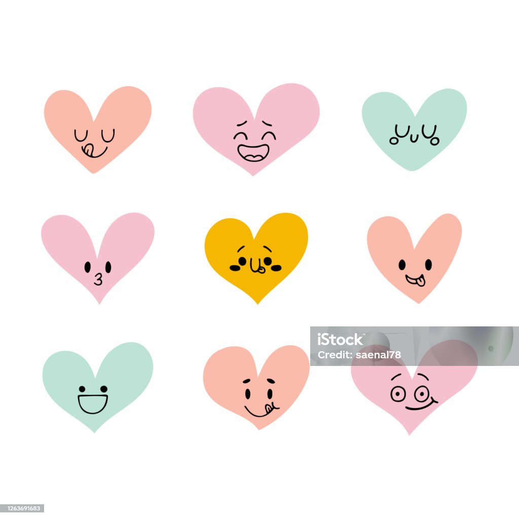 Ilustración de Corazones Felices Divertidos Bonitos Personajes De Dibujos Animados Conjunto De Iconos Del Corazón Corazones Creativos Dibujados A Mano Con Diferentes Emociones y más Vectores Libres de Derechos de Alegre - Ilustración de Corazones Felices Divertidos Bonitos Personajes De Dibujos Animados Conjunto De Iconos Del Corazón Corazones Creativos Dibujados A Mano Con Diferentes Emociones y más Vectores Libres de Derechos de Alegre -
