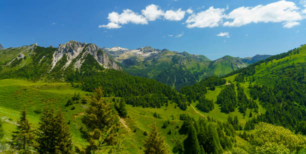 istock Mountain landscape along the road to Crocedomini pass 1263697432