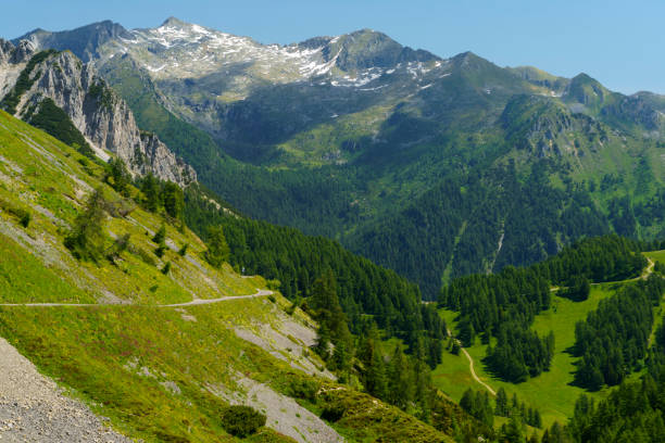 istock Mountain landscape along the road to Crocedomini pass 1263697480