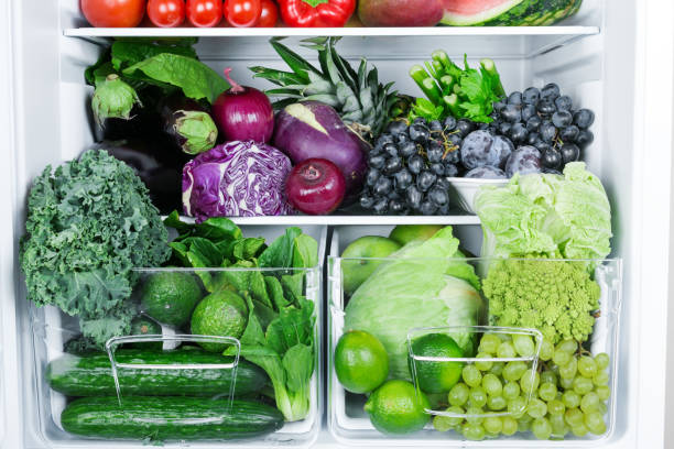 istock Purple fresh vegetables in refrigerator 1263704749