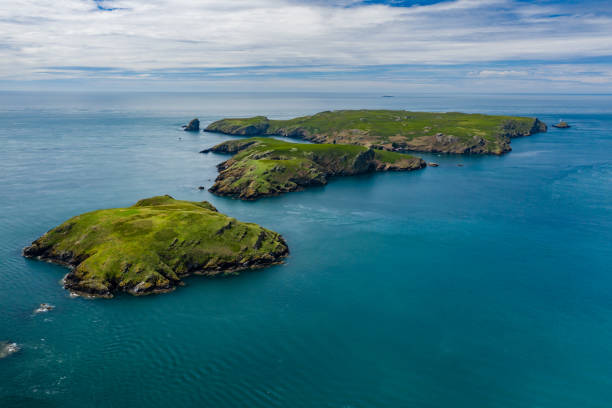 istock Aerial view of a rugged island 1263710252