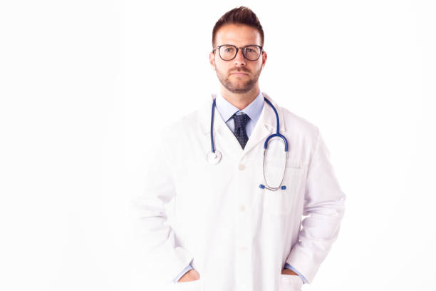 istock Male doctor studio portrait 1263719032