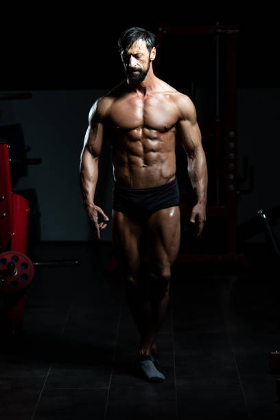 istock Portrait Of A Man In Modern Gym 1263723251