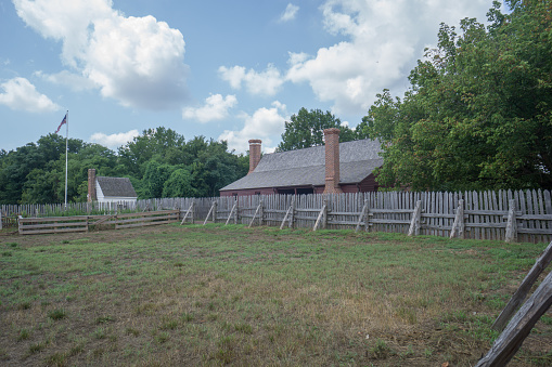 the historic millbrook village site in the delaware water gap in Hardwick Township New Jersey.