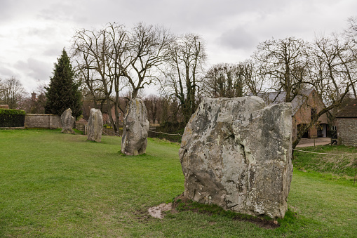 The Avebury stone circle.