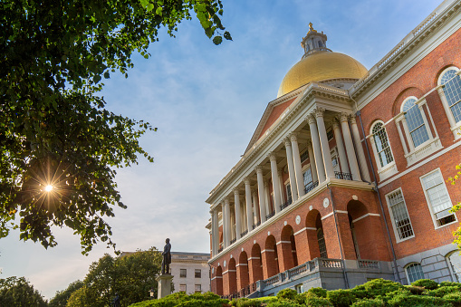 Massachusetts Old State House en el centro histórico de Boston, ubicado cerca de la emblemática Beacon Hill y Freedom Trail photo