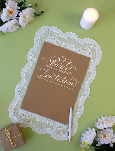 istock postcard or Internet banner with an invitation to a party 1263754266
