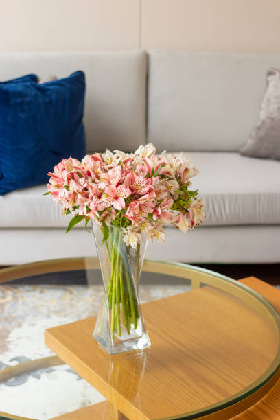 istock Astromeliads flower arrangement in a nice living room 1263756849