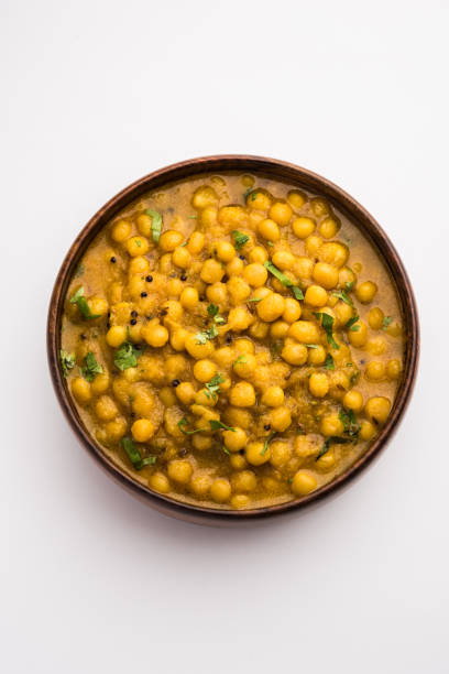 istock Indian Ragda Curry made with dried white peas or safed vatana, served in a bowl 1263767767