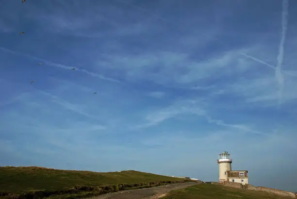 The Belle Tout Lighthouse at Beachy Head in Sussex