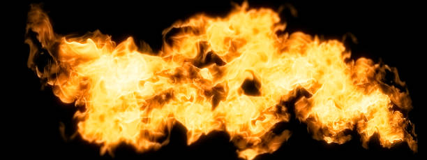 istock Background of fiery flames 1263770517