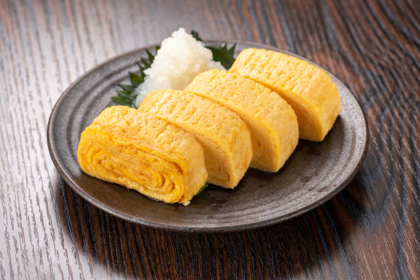 istock Japanese rolled omelette. Tavern cuisine. 1263776001