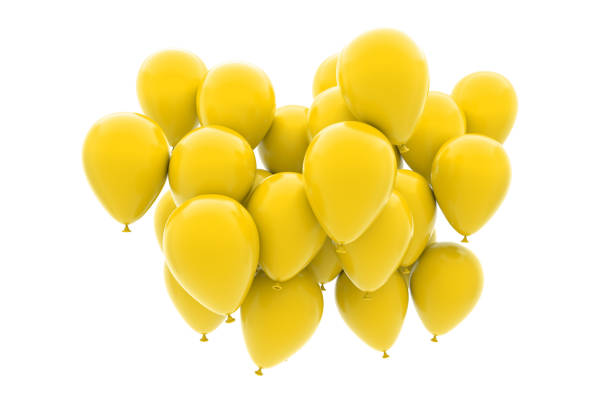 istock Realistic Celebrate Balloon Birthday Flying On Studio Background 1263776016