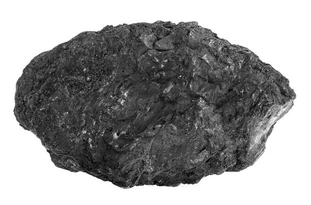 istock Natural black hard coal isolated on a white background 1263778077