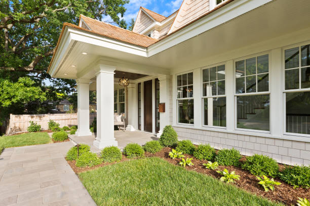 istock New tour home with small but elegant front porch 1263779137