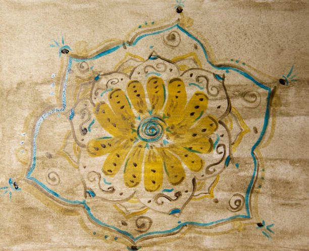 istock Flower mandala chamomile art therapy 1263781508