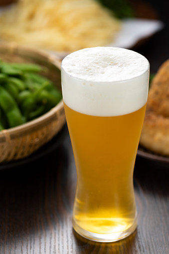 Beer and Japanese izakaya cuisine