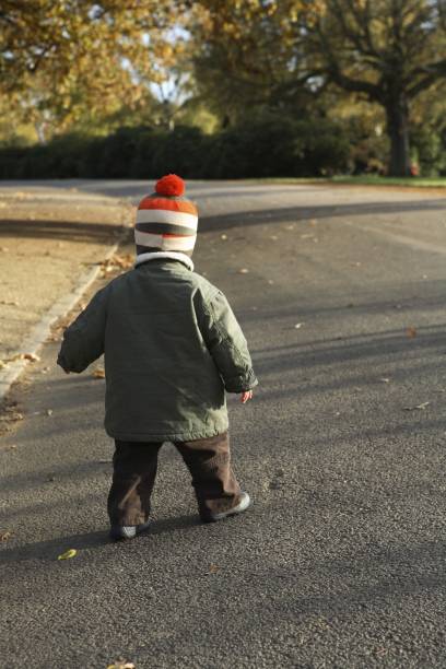 istock Preschooler walking in the park 1263787342