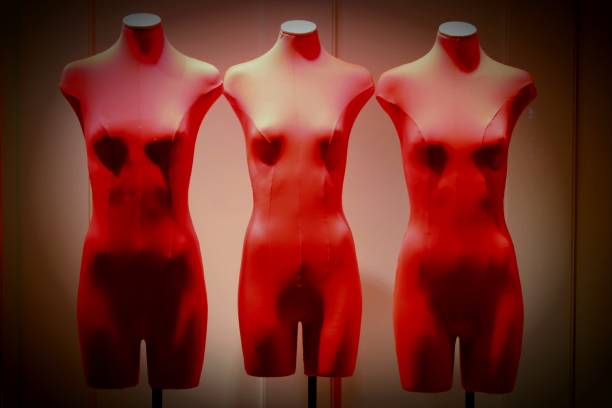 istock Mannequins red on a red background 1263791024