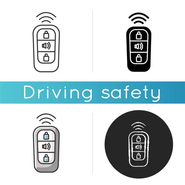 Vector illustration of Keyless entry icon