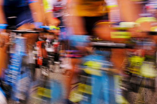 biking rage. blurred