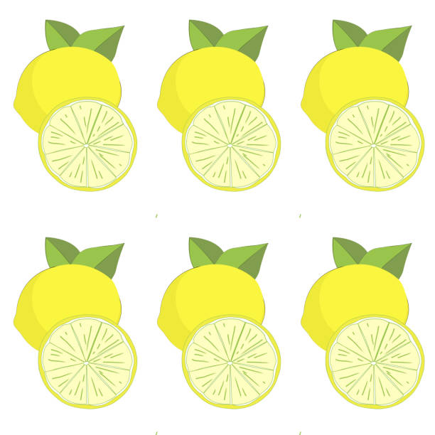 60+ Lemons Overhead White Background Stock Illustrations, Royalty-Free ...