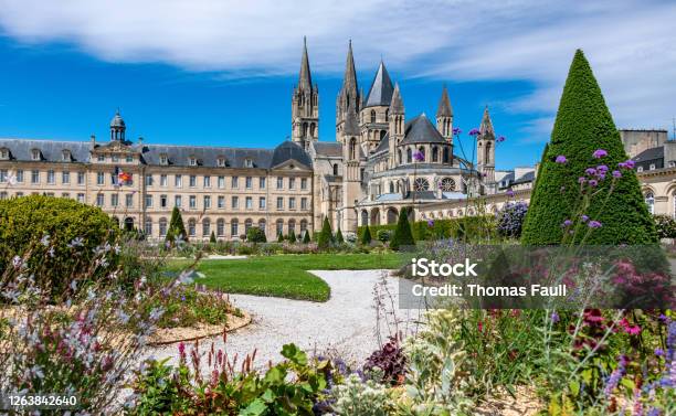 Beautiful Caen Hôtel De Ville Town Hall Stock Photo - Download Image Now - Caen, Town Hall - Government Building, France