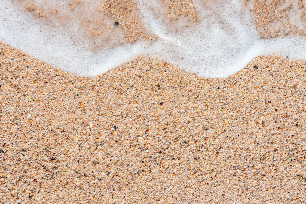 istock Sea sand with water splash 1263844060