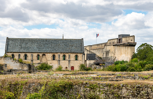 Senlis church in France, exterior view