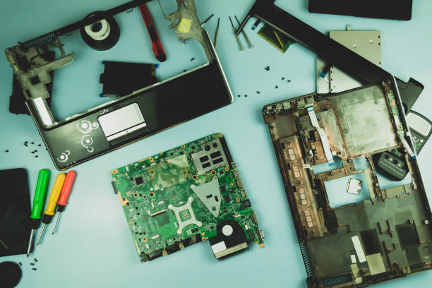 istock Repair, disassembly, laptop cleaning. 1263848024