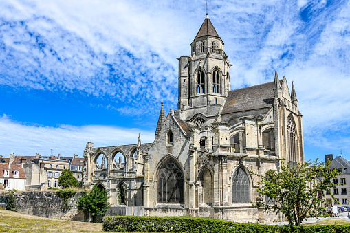 The majestic Catholic Cathedral of Chartres in the French department of Eure et Loire