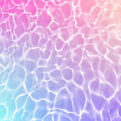 This vector illustration uses gradient meshes to create a realistic water surface with ripples and reflections. The bright colours make this a fun and energetic background for your summer design project. The EPS10 file can easily be coloured, customised and scaled infinitely without any loss of quality. The white ripples have also been kept separate to the colour gradient beneath them. The white ripple pattern itself can be repeated seamlessly which means you can tile or repeat it if required, thereby making the ripples smaller or larger on top of the coloured background.