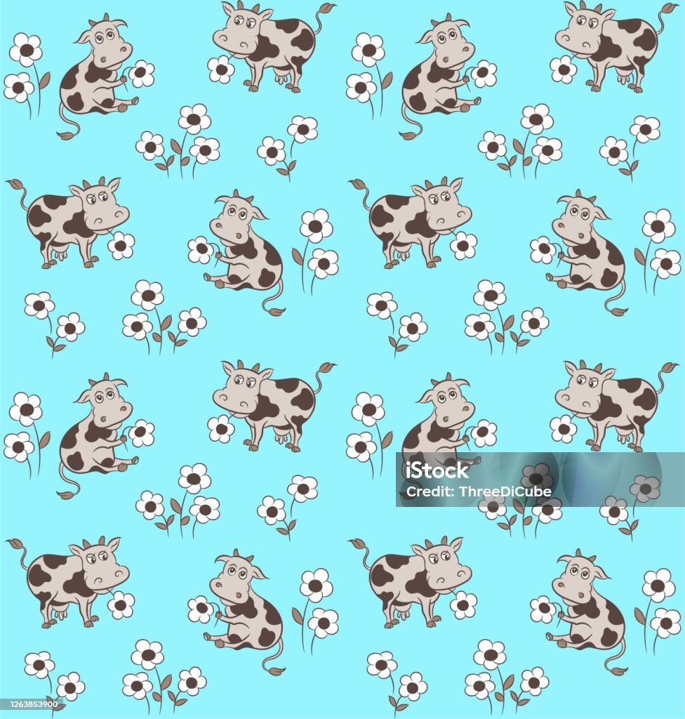 Ilustración de Vaca Linda En El Prado De Dibujos Animados Vector Fondo De Pantalla Sin Costuras y más Vectores Libres de Derechos de Abstracto - iStock Ilustración de Vaca Linda En El Prado De Dibujos Animados Vector Fondo De Pantalla Sin Costuras y más Vectores Libres de Derechos de Abstracto - iStock