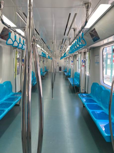 istock empty view of a metro train 1263855153