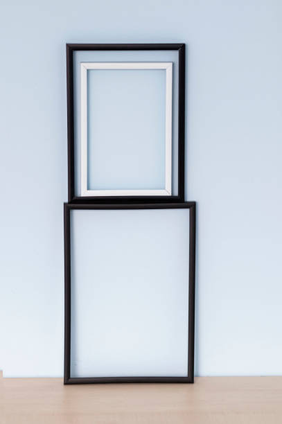 istock Frames in place with a mask and a leaf on a white background. 1263855761