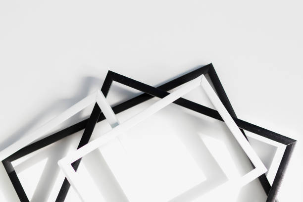 istock Frames in place with a mask and a leaf on a white background. 1263855776