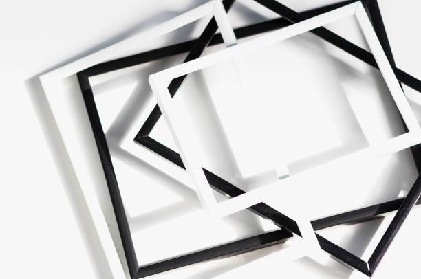 istock Frames in place with a mask and a leaf on a white background. 1263855789