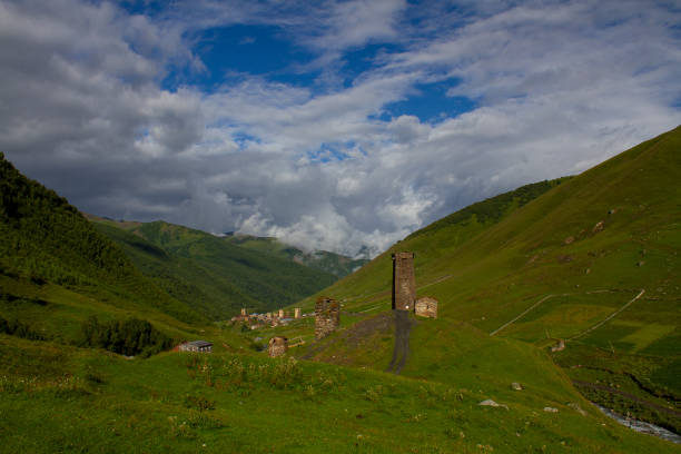 istock Svan towers in Ushguli village 1263857693