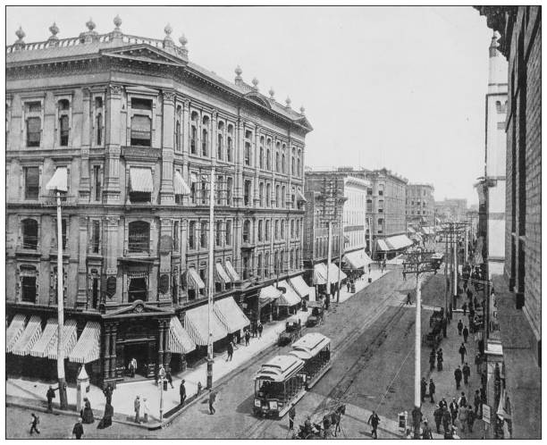istock Antique black and white photograph: Denver 1263859056
